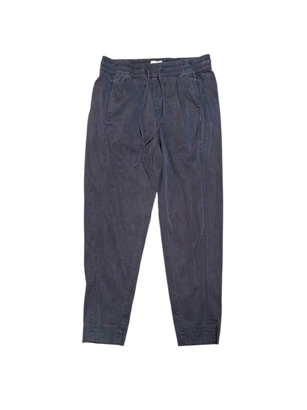 Lou & Grey XS Gray Pull-On Tapered Ankle Pants Drawstring Waist
